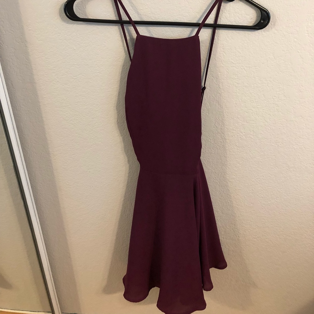 Plum colored dress